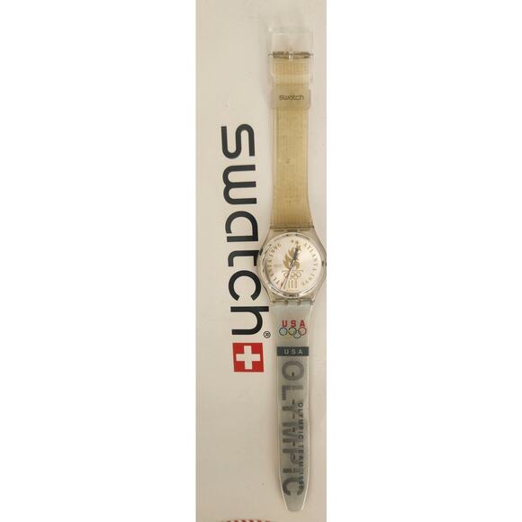Swatch watch OLYMPIC ATHLETES USA GZ150AJ 1996 Olympic Specials New old stock - Picture 5 of 11